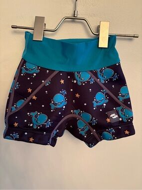 Water Babies Blue Whale Print Kids swim diaper 4/5 years
